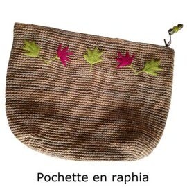 Clutch bag Raffia
