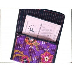 Porte-monnaie design Tissus Batik