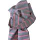 Scarf Cotton Organic - red and violet