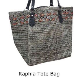 Raffia Tote Bag French style